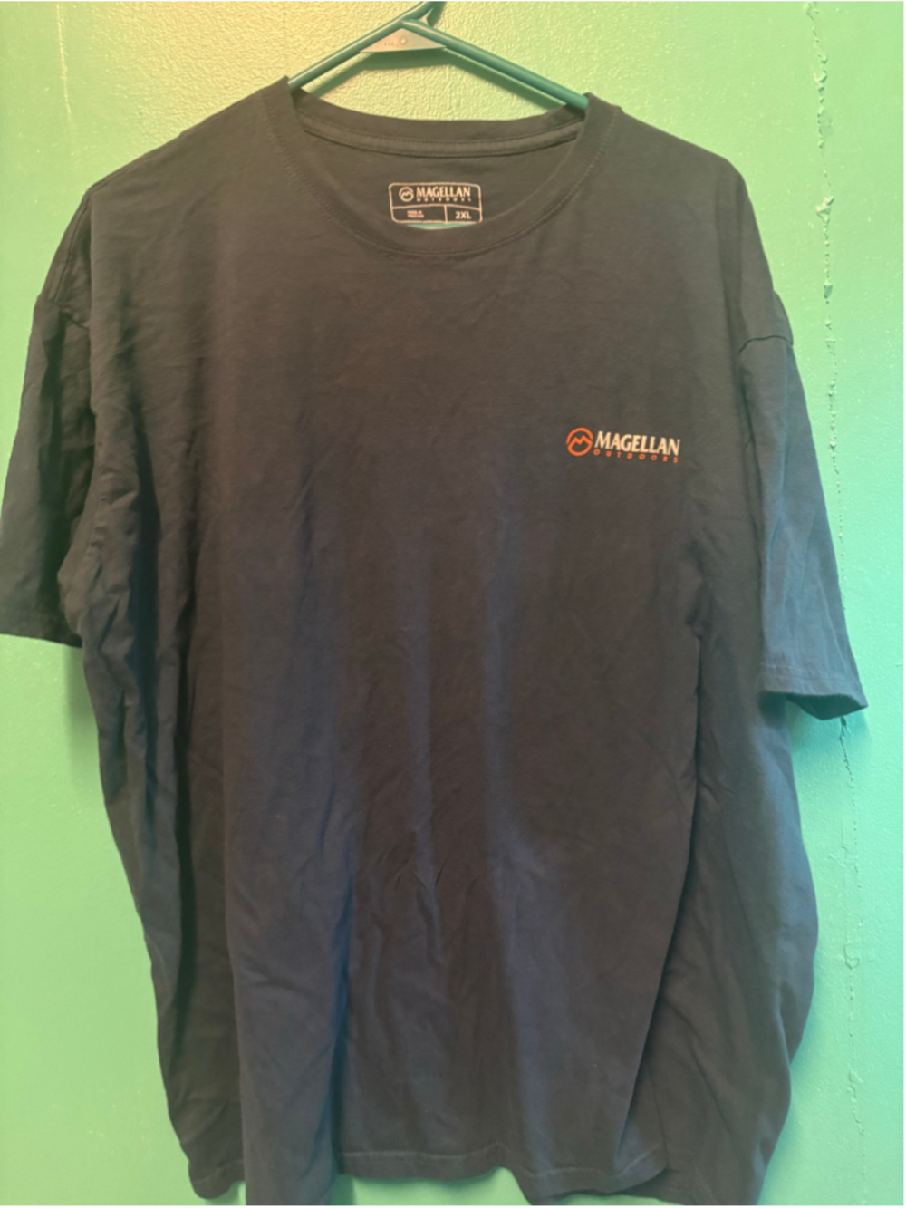 Men's Magellan Outdoors Navy Short Sleeve T-Shirt, Size XXL
